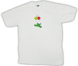 Product Image of Peace Frogs Adult Smiley Balloons Short Sleeve T-Shirt