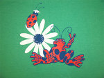 Peace Frogs Flower Bugs Junior Long Sleeve T-Shirt