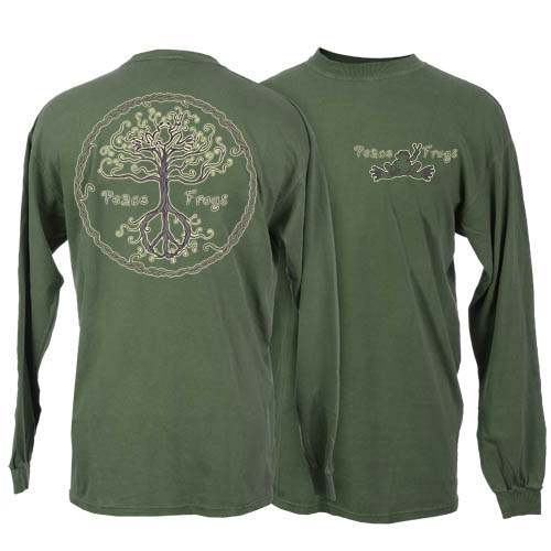Peace Frogs Wild Tree Adult Long Sleeve T-Shirt