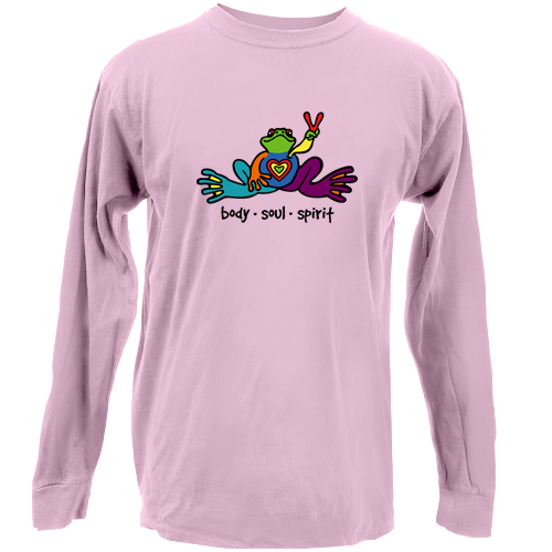 Product Image of Peace Frogs Body Soul Spirit Adult Long Sleeve T-Shirt