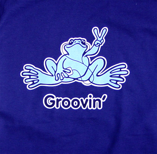 Peace Frogs Groovin Adult Long Sleeve T-Shirt