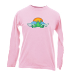 Peace Frogs Angel Sunset Adult Long Sleeve T-Shirt