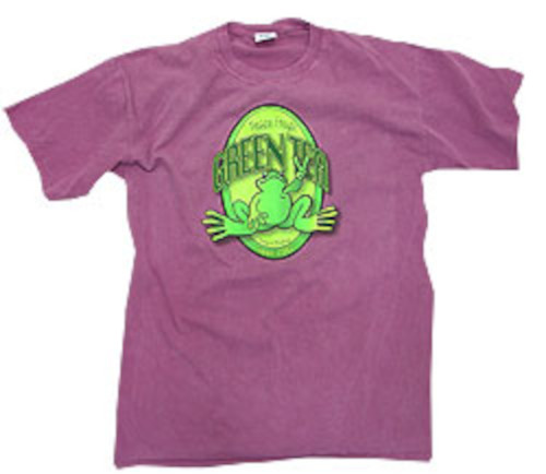Peace Frogs Adult Green Tea Garment Dye Short Sleeve T-Shirt