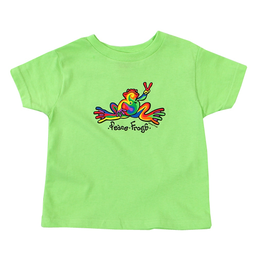 Peace Frogs Retro Toddler Short Sleeve T-Shirt