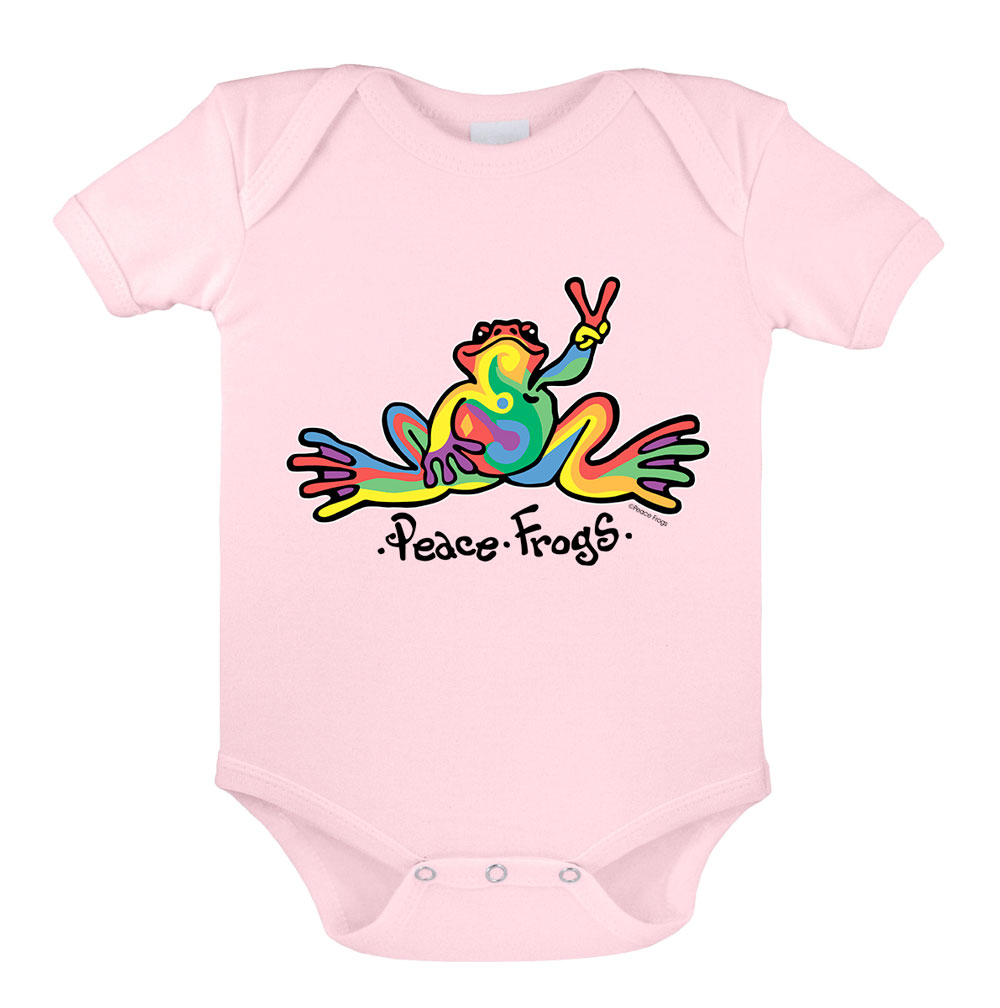 Product Image of Peace Frogs Retro Infant Short Sleeve Onesie