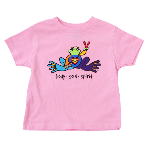 Product Image of Peace Frogs Body Soul Spirit Toddler Short Sleeve T-Shirt