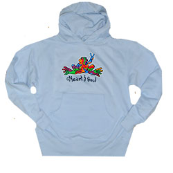 Peace Frogs Junior Heart And Soul Printed Hooded Pullover Sweatshirt