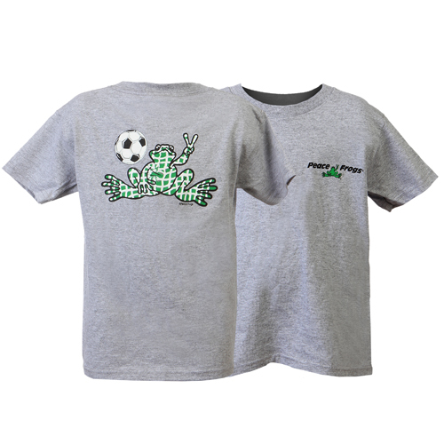 Peace Frogs Granite Soccer Net Short Sleeve Kids T-Shirt