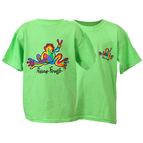 Peace Frogs Youth Retro Short Sleeve T-Shirt