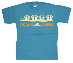 Peace Frogs Adult Beach Bums Short Sleeve T-Shirt