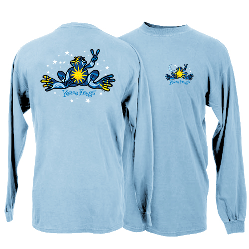 Peace Frogs Night And Day Long Sleeve Kids T-Shirt