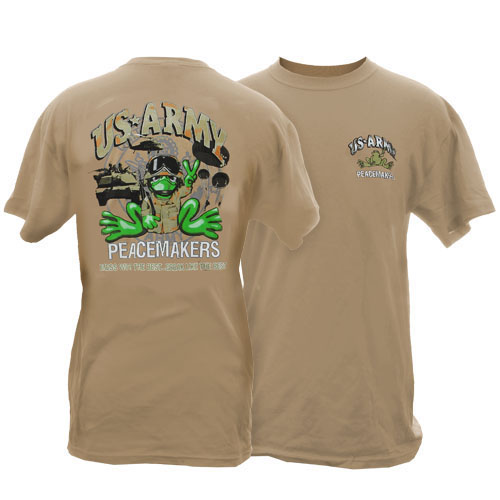 Product Image of Peace Frogs Adult US Army Short Sleeve T-Shirt