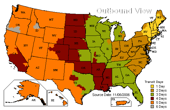 US Delivery Times