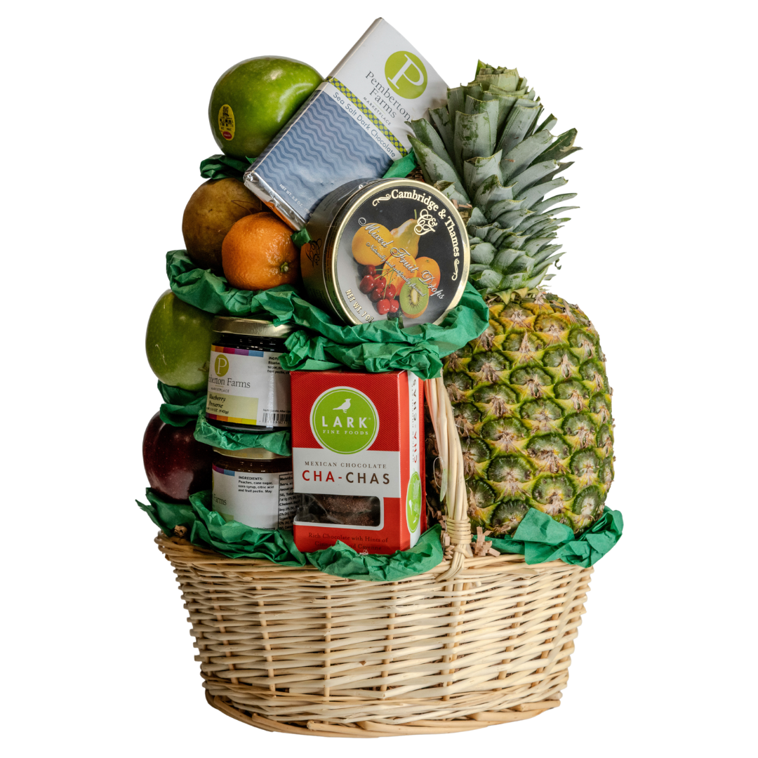 Perfect Cheer Baskets, Gourmet Fruit Basket - The Perfect Cheer - Large (Shown)