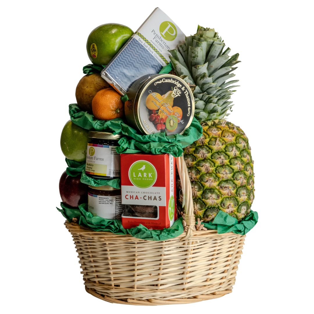 Perfect Cheer Baskets, Gourmet Fruit Basket - More Good Cheer - Medium