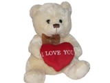 "I Love You Bear" - Beige
