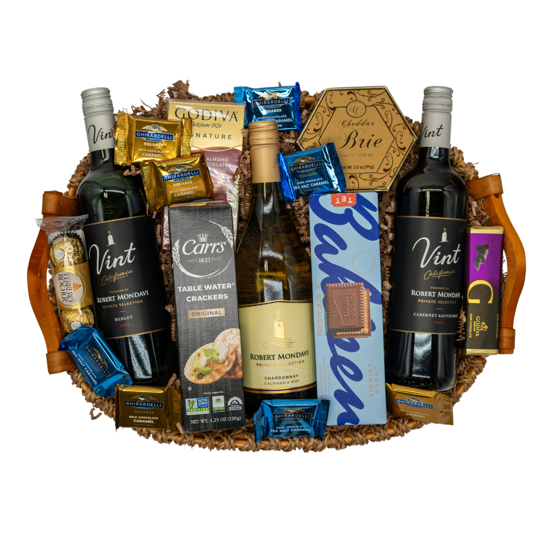 Mondavi & Gourmet Wine and Chocolate Gift Basket