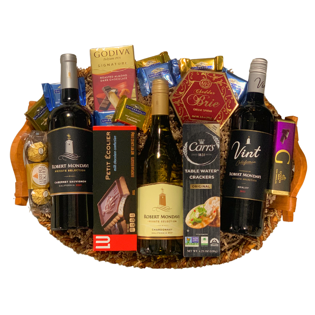 Mondavi & Gourmet Wine and Chocolate Gift Basket