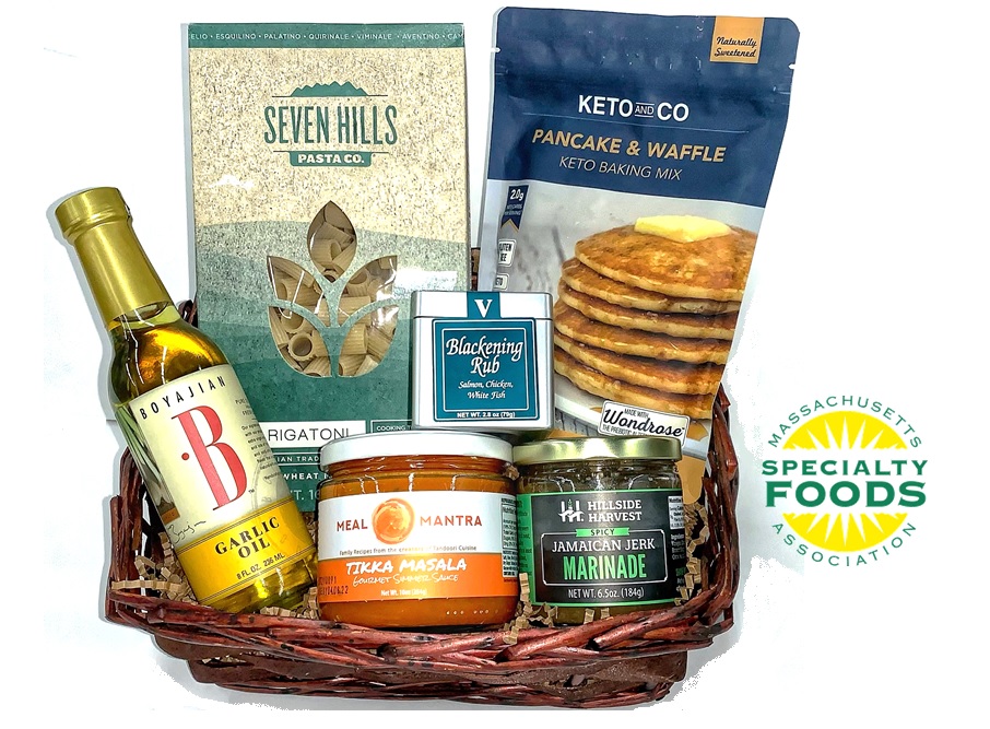 Massachusetts Specialty Foods Thank You Basket - C (Small)