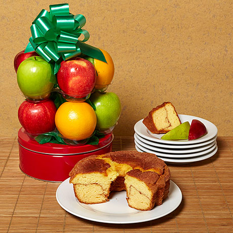 Coffee Cake and Fruit Basket