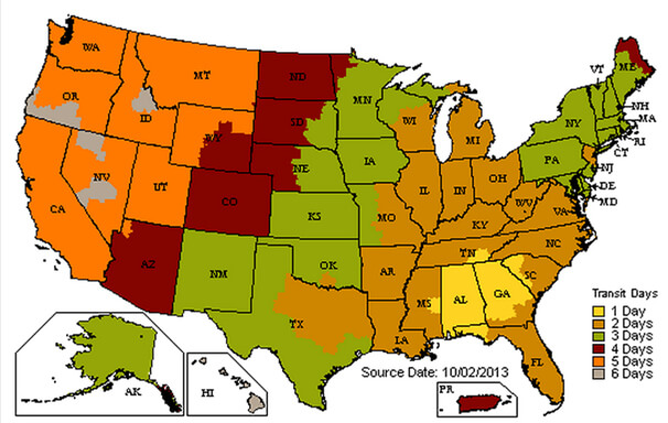 UPS Map