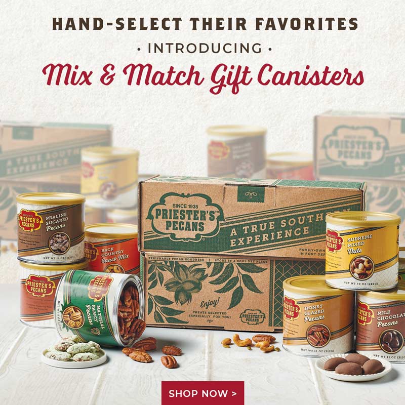 Hand-Select their Favorites! Introducing: Mix & Match Gift Canisters