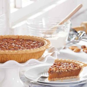 Old-Fashioned Pecan Pies - Six Old-Fashioned Pecan Pies