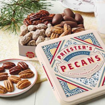 Sweet and Salty Pecan Combo (Gift Tin) - Holiday Sweet & Salty Pecan Gift Tin
