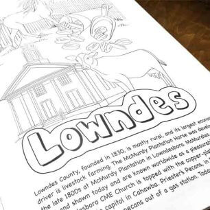 Amazing Alabama Coloring Book Lowndes County