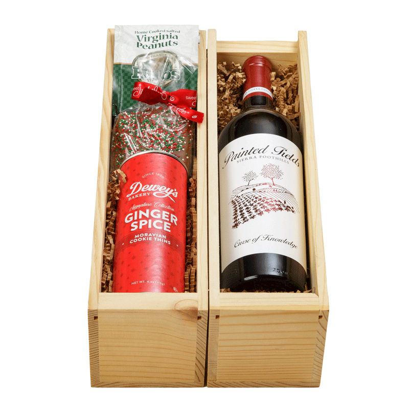 Red Blend Snack Wine Gift Crate 