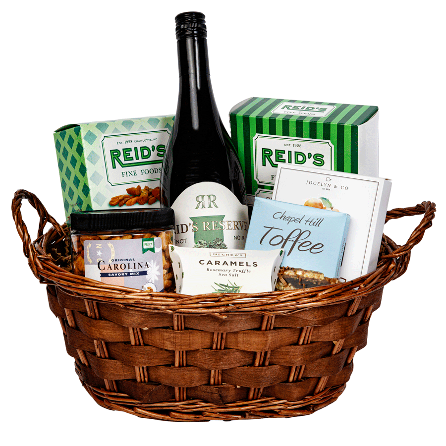 Christmas Toast Wine Basket 