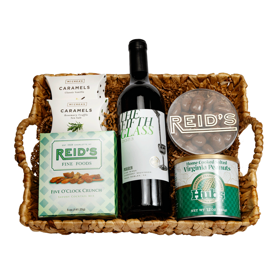Happy Hour Red Wine Gift Basket 
