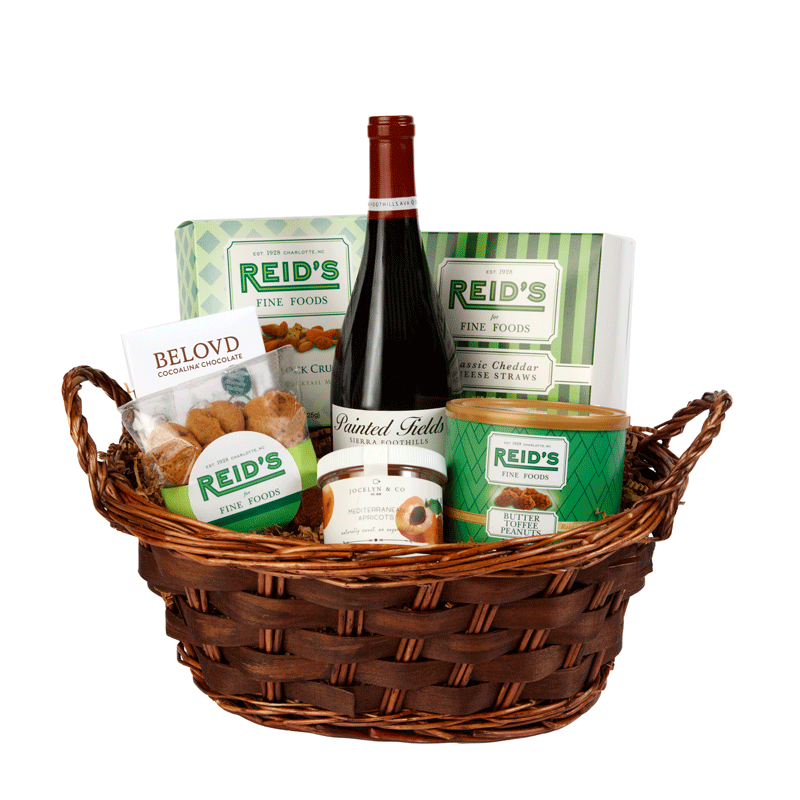 Let's Cheer Red Wine Gift Basket 