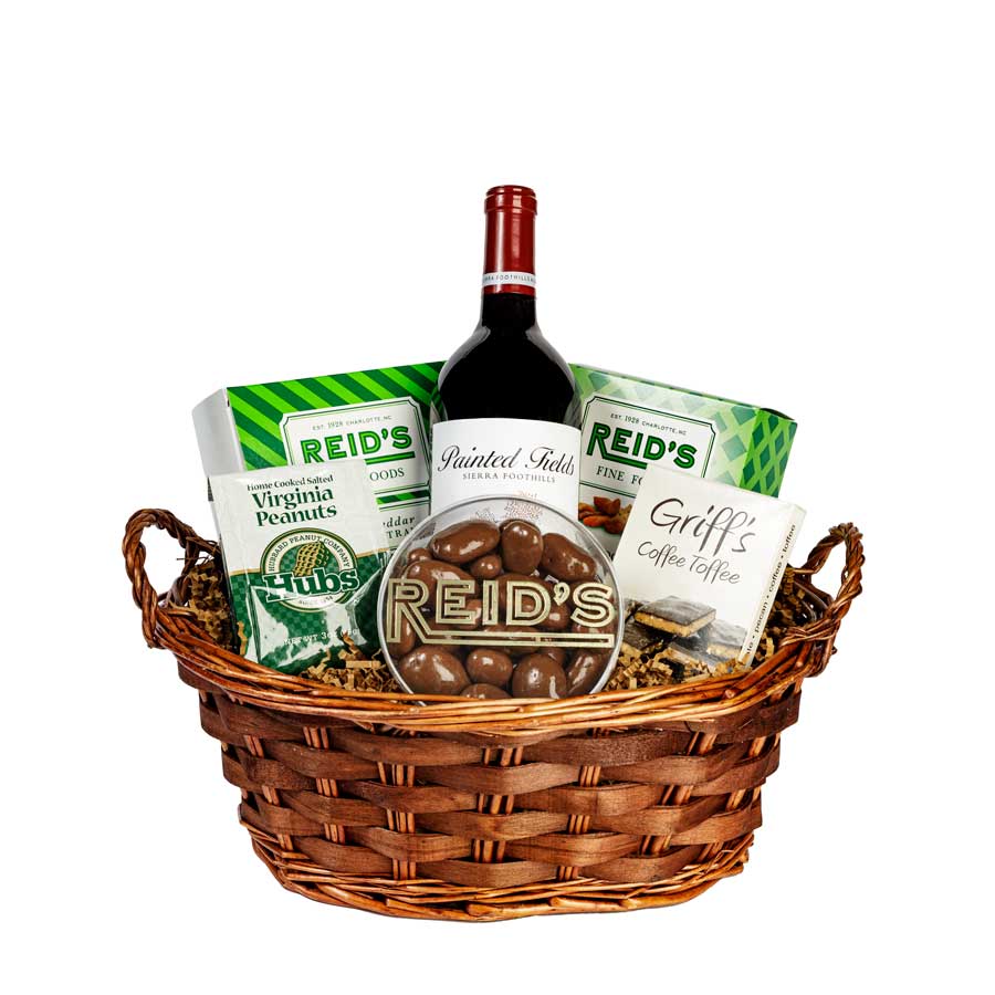 Christmas Toast Red Wine Gift Basket
