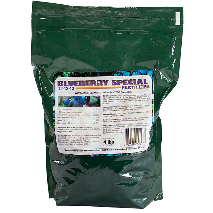 Blueberry Special 12-12-12 Fertilizer - 4 lb. bag