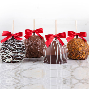 Assorted Chocolate Apples, 4 Pack