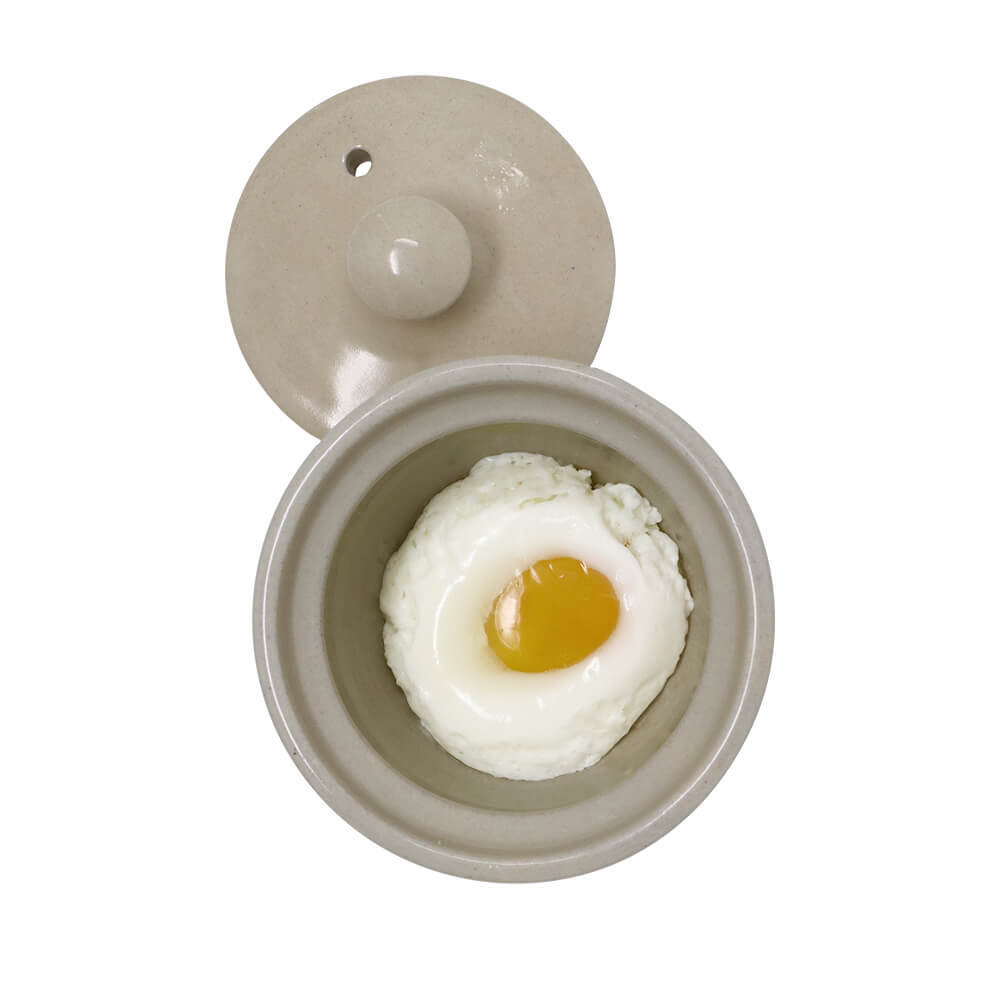 Poached Egg Cooker Pottery Microwave Poached Egg Baker, 175 Ml Casserole  Dish With Lid, Ceramic, Stoneware, Handmade, Wheel Thrown 