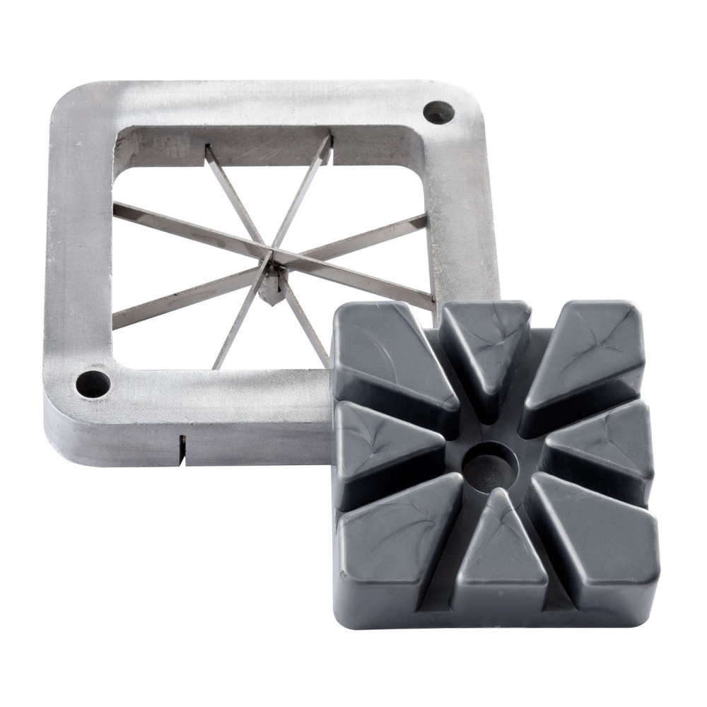 French Fry Potato Cutter with 1/4 3/8 1/2, 6, 8 wedge blades and Suction  Feet