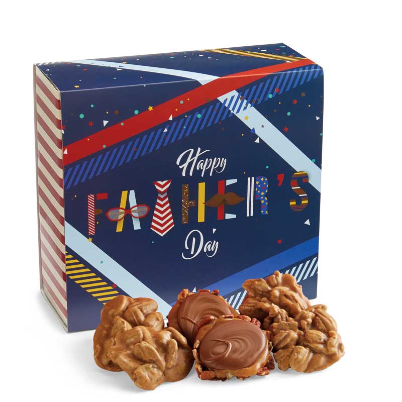 24 Piece Praline & Turtle Gopher Duo in the Father's Day Gift Box