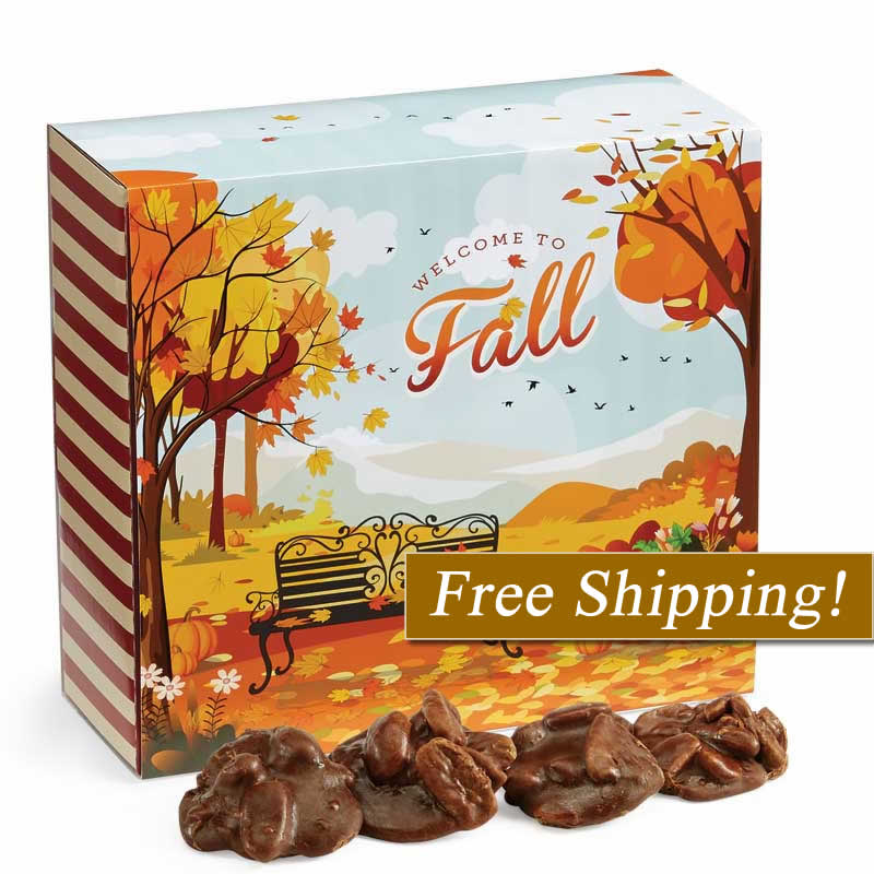 24 Piece Chocolate Pralines in the Fall Gift Box