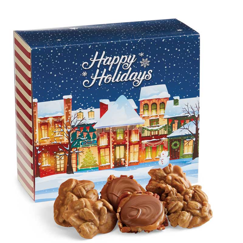 24 Piece Praline & Turtle Duo in the Holiday Gift Box