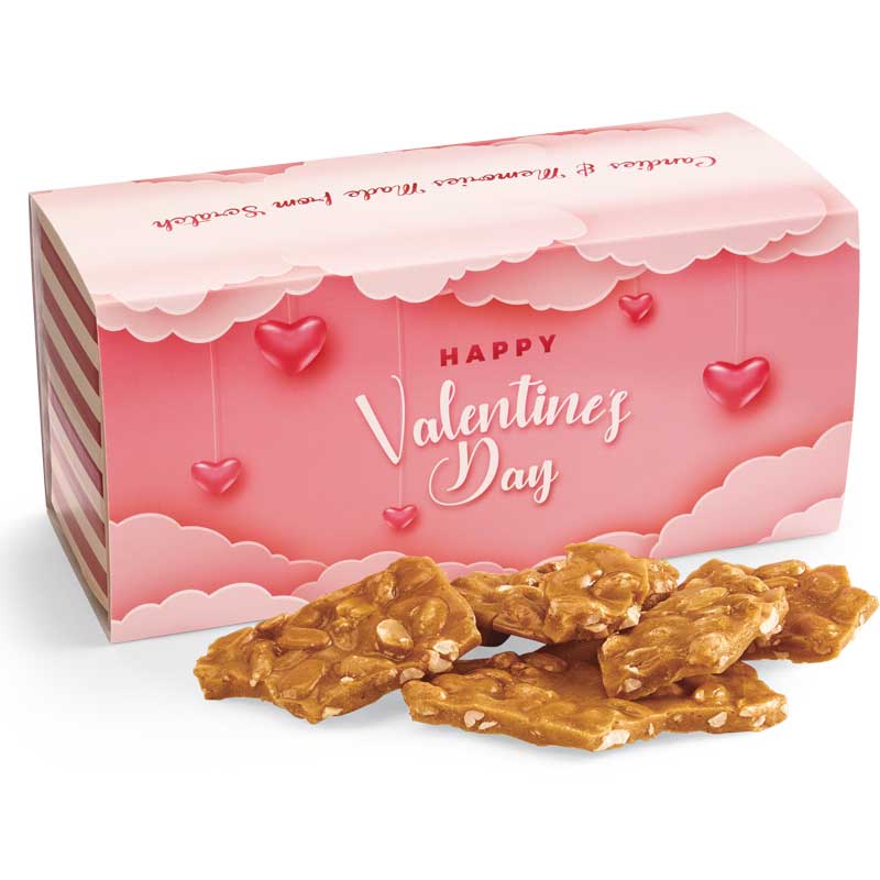 Old Fashioned Peanut Brittle in the Valentine's Day Gift Box