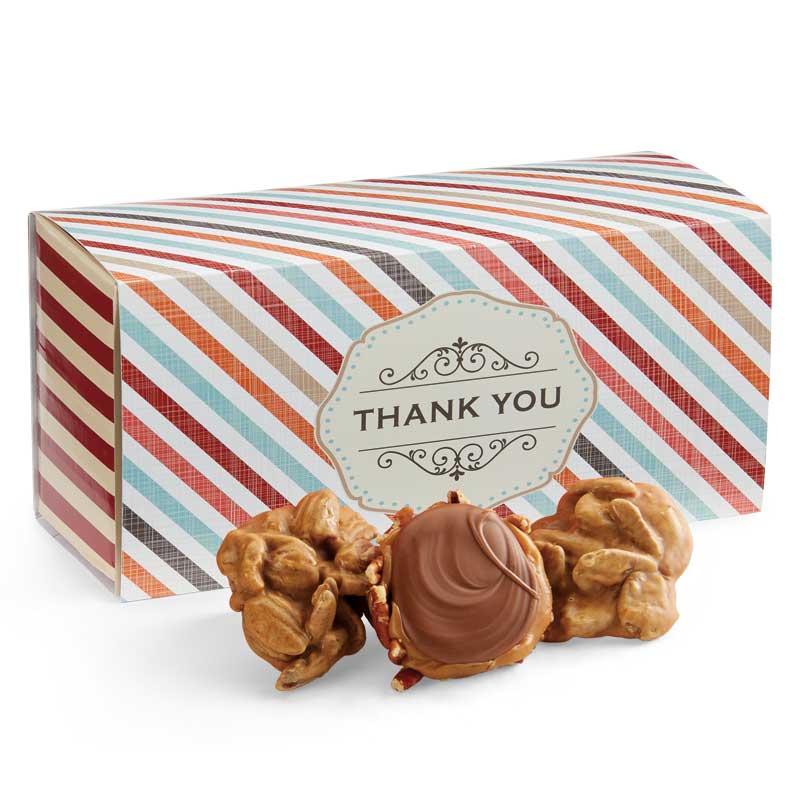 12 Piece Praline & Turtle Gopher Duo in the Thank You Gift Box