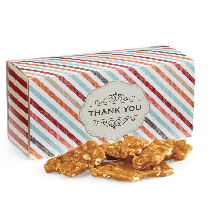 Old Fashioned Peanut Brittle in the Thank You Gift Box