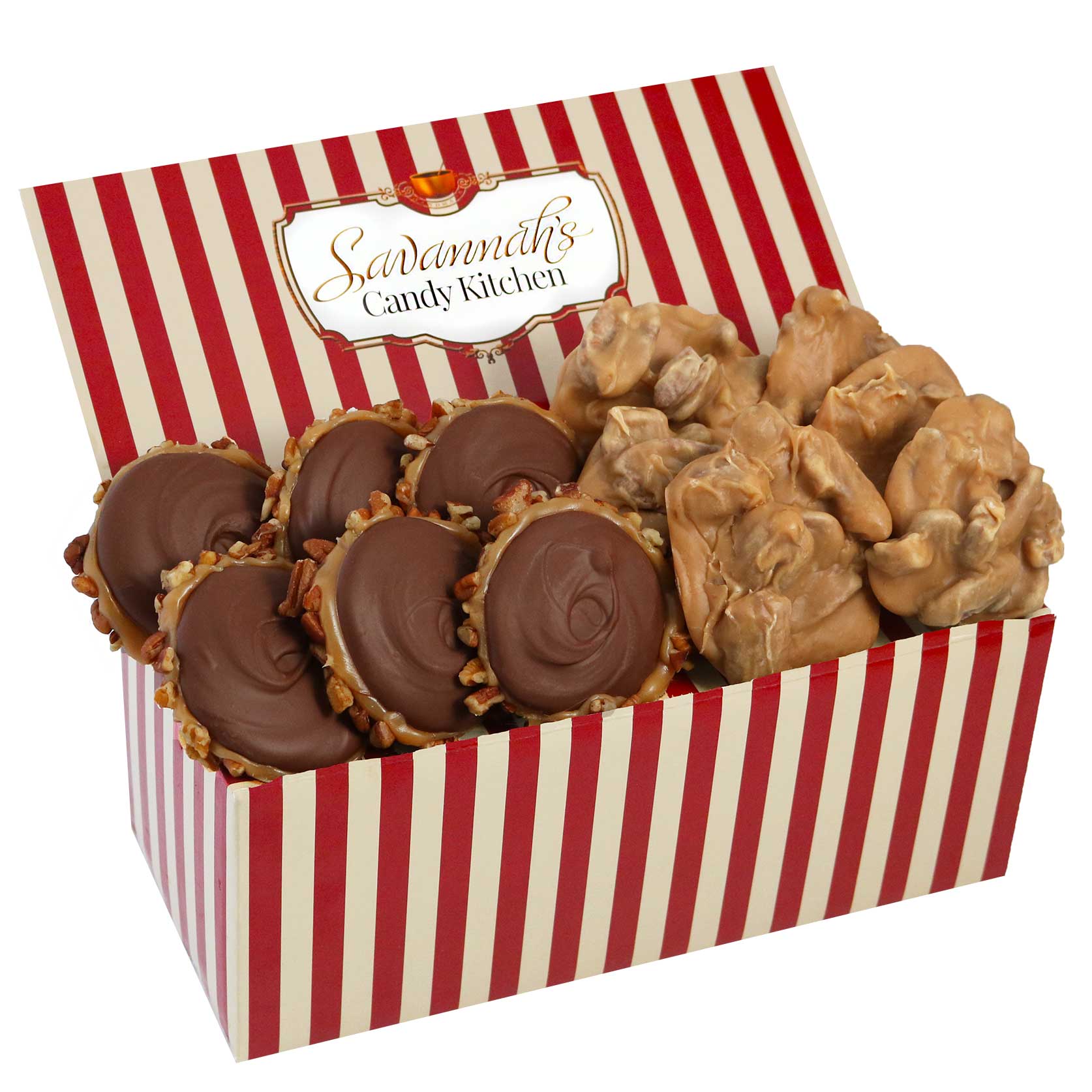 12 Piece Praline & Turtle Gopher Duo in a Gift Box