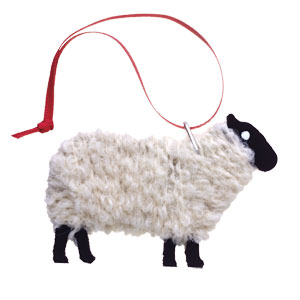 Lewis - Handmade Blackfaced Sheep Ornament