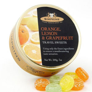 Lemon, Orange and Grapefruit Travel Sweets from Simpkins
