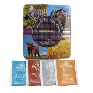 Scottish Selection Tea Tin - 40 teabags in 4 flavors