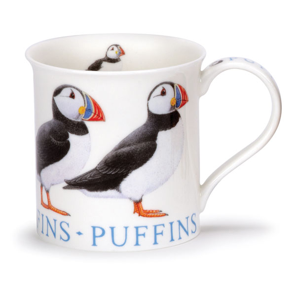 Puffin Mug in Bute Shape from Dunoon Pottery
