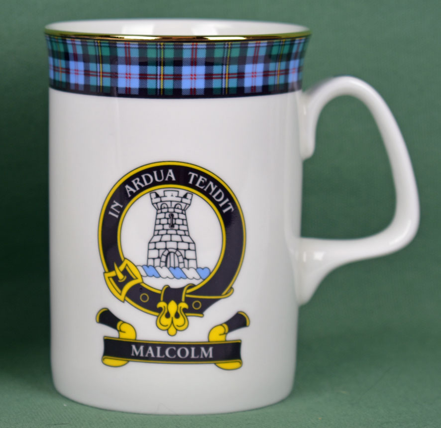 Malcolm Clan Mug - 8 oz bone china